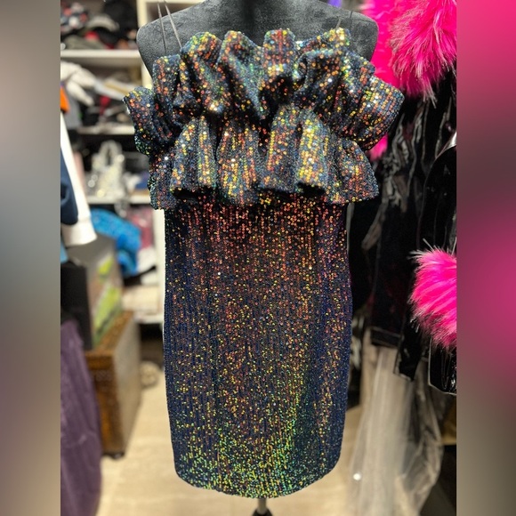 🔥NWT- THIRTY/THIRTY STUNNING SEQUIN MINI COCKTAIL DRESS SZ XS🔥 - Picture 14 of 14